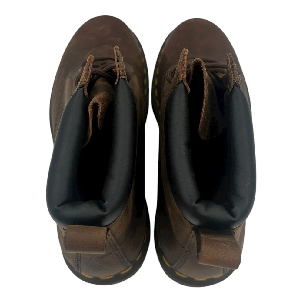 Dr Martens 939 Ben Boots Mens 8 Womens 9 Brown Leather‎ Lace Up Soft Toe Doc